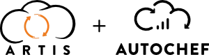 Blentech ARTIS and AutoChef logos displayed together, representing integrated automation and data intelligence.